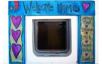 'Welcome Home' Pet Door Frame